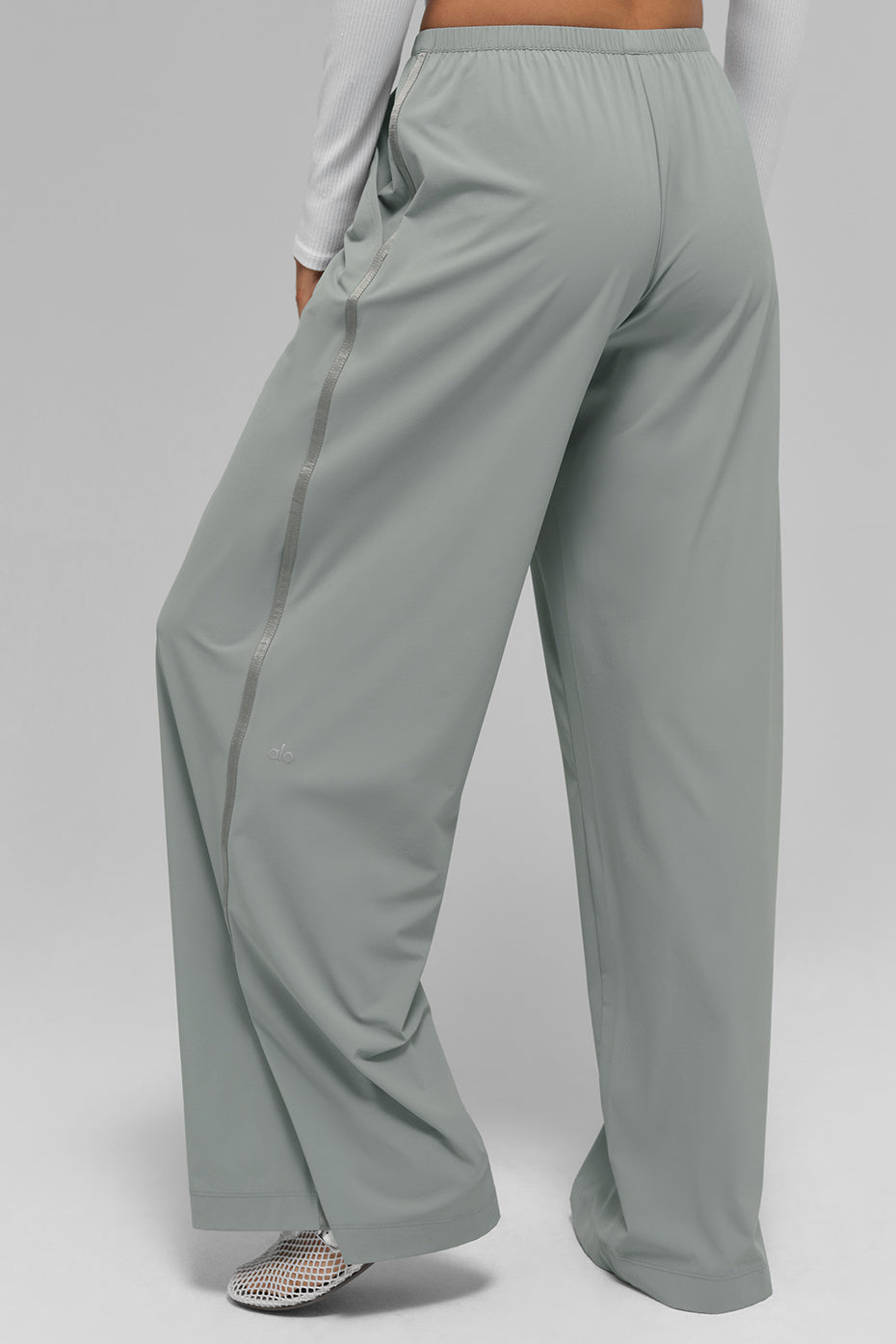 Breezy Wide Leg Pant (Long) — Lunar Grey