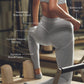 Alosoft High Rise Heart Throb Leggings — Athletic Heather Grey/White