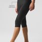 Airlift Mesh High Rise Divine Capri — Black