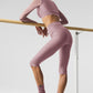 Airlift Mesh High Rise Divine Capri — Smoky Quartz