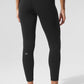 Alosoft High Rise 7/8 Relay Leggings — Black/White