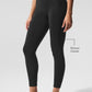 Alosoft High Rise 7/8 Relay Leggings — Black/White