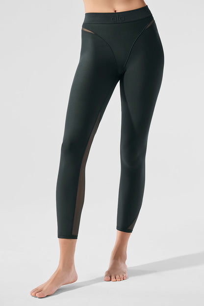 Airlift High Rise 7/8 Rebel Leggings — Charcoal Green