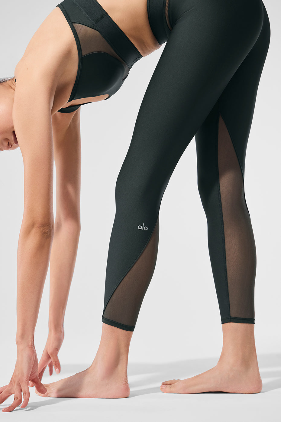 Airlift High Rise 7/8 Rebel Leggings — Charcoal Green