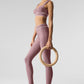 Airlift High Rise Alignment Leggings — Smoky Quartz/White