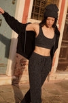 Marl Sweater Pant — Black Marl