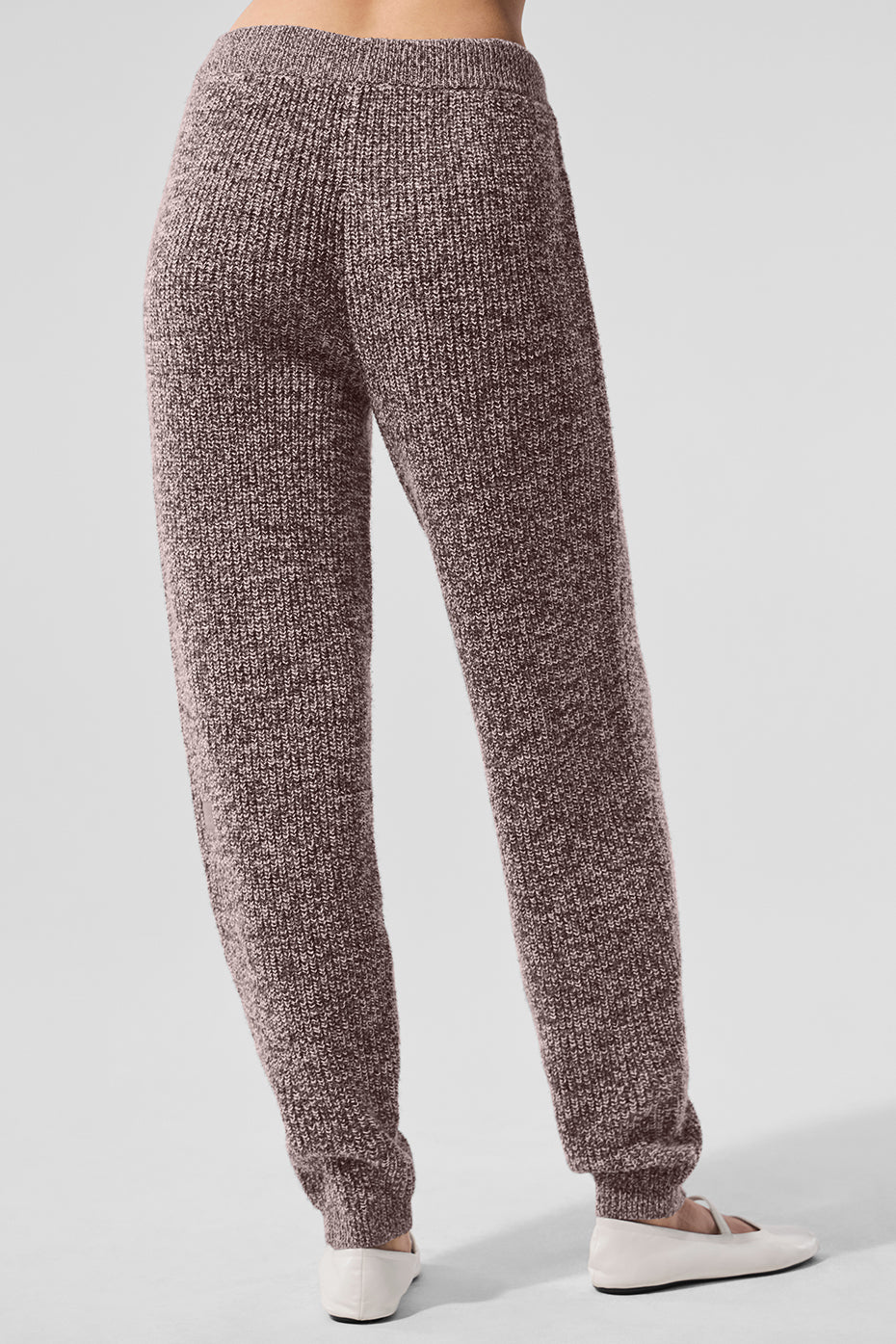 Marl Sweater Pant — Mushroom Marl