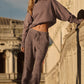 Marl Sweater Pant — Mushroom Marl
