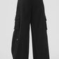 Show Off Cargo Wide Leg Trouser (Regular) — Black