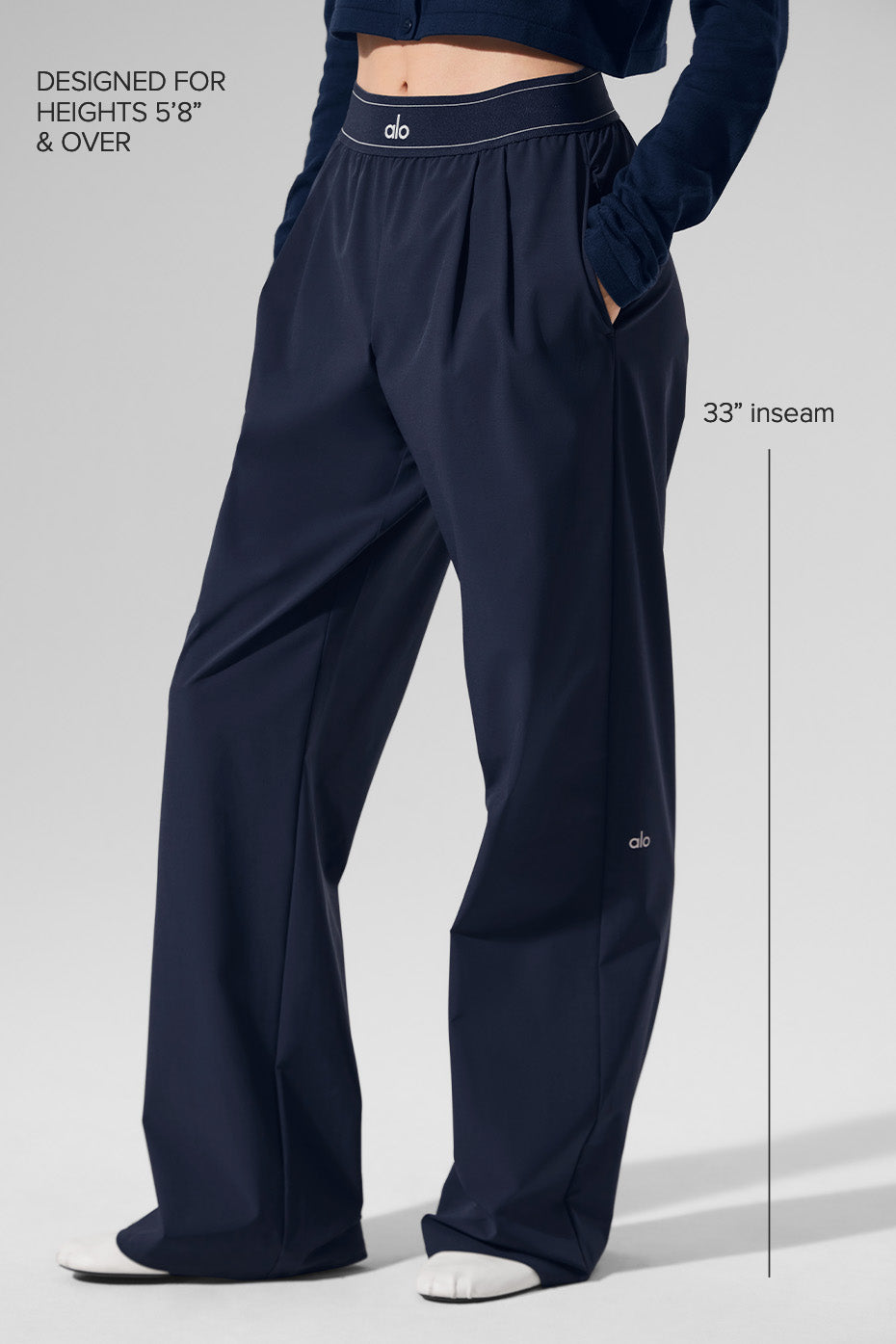 Suit Up Trouser (Long) — Navy