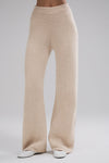 Winter Magic Cashmere Wide Leg Pant — Birch Heather