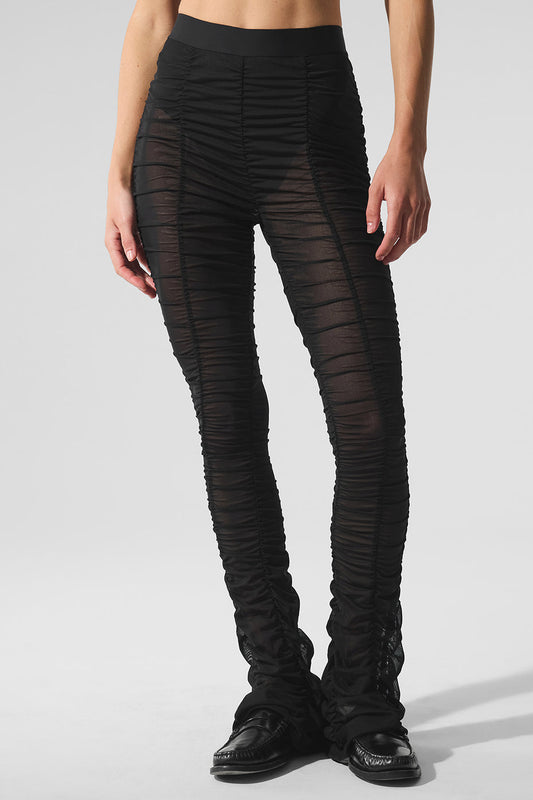 Airlift Mesh High Rise Cherish Leggings — Black