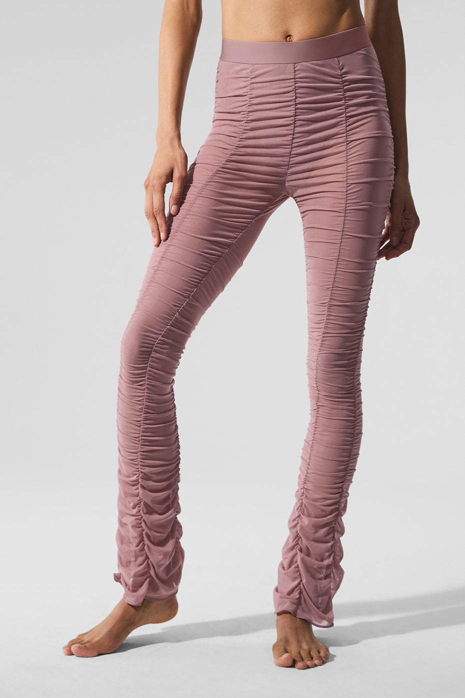 Airlift Mesh High Rise Cherish Leggings — Smoky Quartz