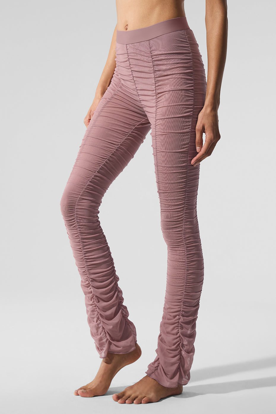 Airlift Mesh High Rise Cherish Leggings — Smoky Quartz