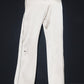 Courchevel Silk Pant — Ivory/Black