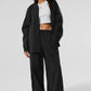 High Rise Origin Wide Leg Track Pant — Black