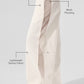 High Rise Origin Wide Leg Track Pant — Ivory