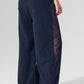 High Rise Origin Wide Leg Track Pant — Navy/Black
