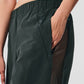 High Rise Origin Wide Leg Track Pant — Charcoal Green