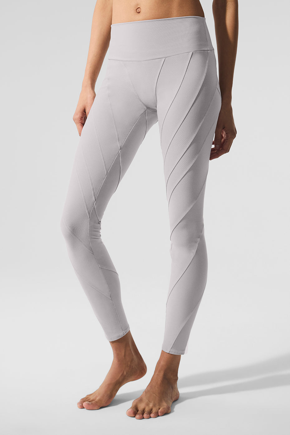 Washed Alosoft High Rise Sunray Leggings — Grey Sky Wash