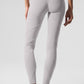 Washed Alosoft High Rise Sunray Leggings — Grey Sky Wash
