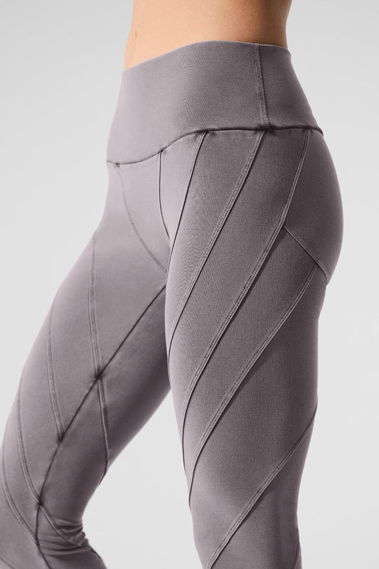 Washed Alosoft High Rise Sunray Leggings — Cool Grey Wash