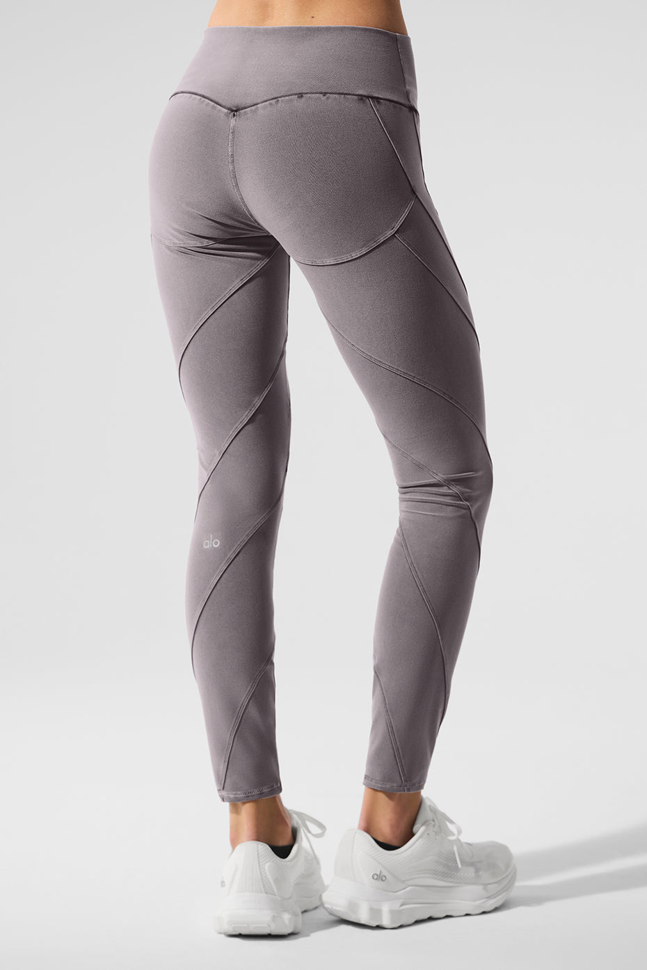 Washed Alosoft High Rise Sunray Leggings — Cool Grey Wash