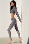 Washed Alosoft High Rise Sunray Leggings — Cool Grey Wash