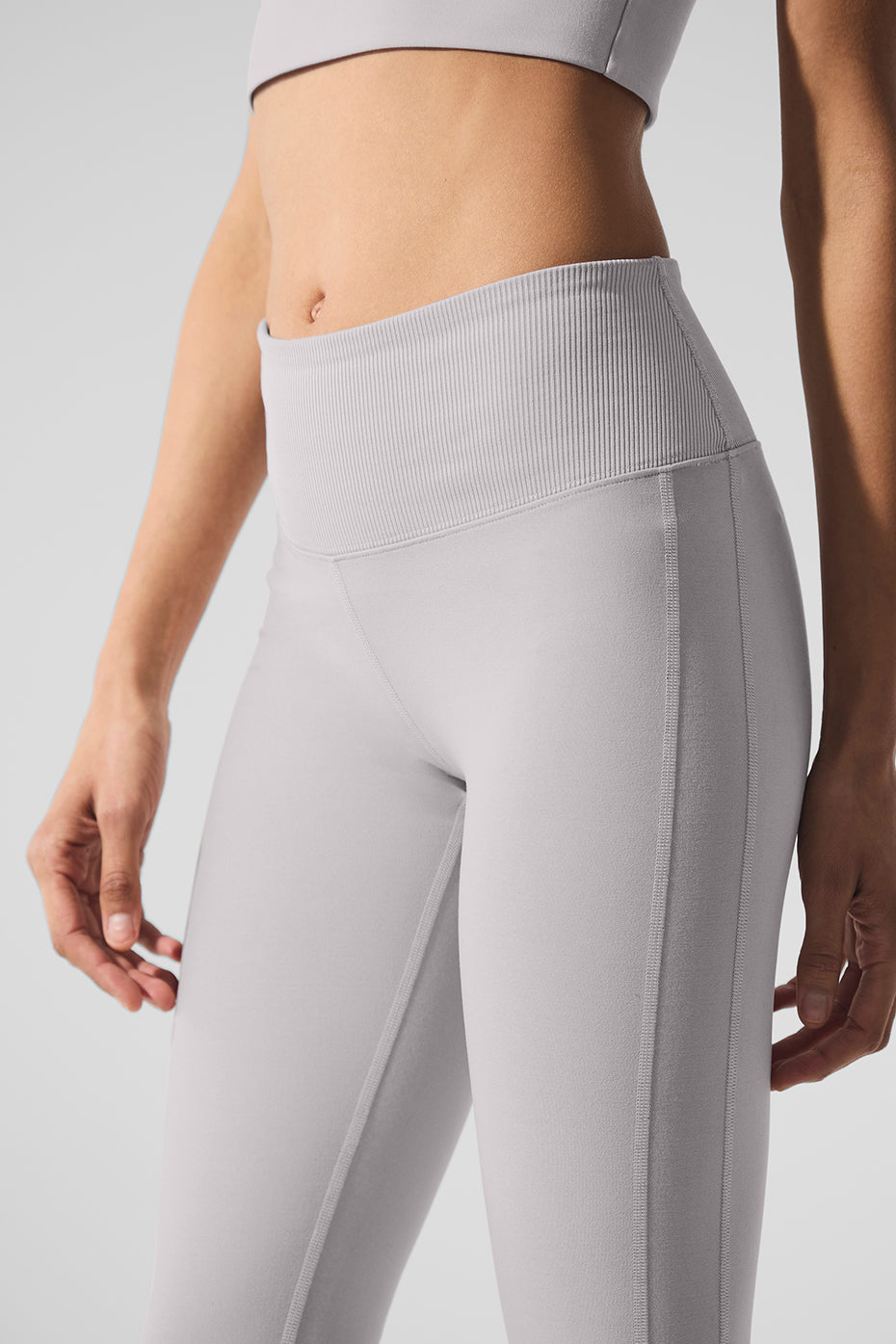 Washed Alosoft High Rise Lounge Leggings — Grey Sky Wash