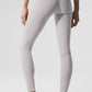 Washed Alosoft High Rise Lounge Leggings — Grey Sky Wash