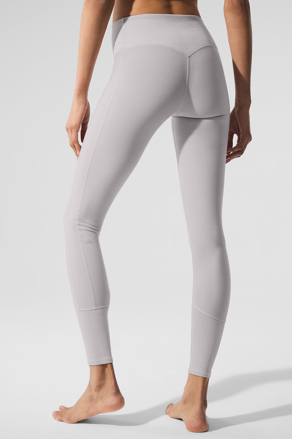 Washed Alosoft High Rise Lounge Leggings — Grey Sky Wash