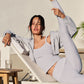 Washed Alosoft High Rise Lounge Leggings — Grey Sky Wash