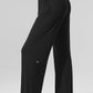 Semi — Sheer Delicate Lounge Flare Pant — Black