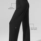 Semi — Sheer Delicate Lounge Flare Pant — Black