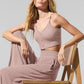 Semi — Sheer Delicate Lounge Flare Pant — Taupe