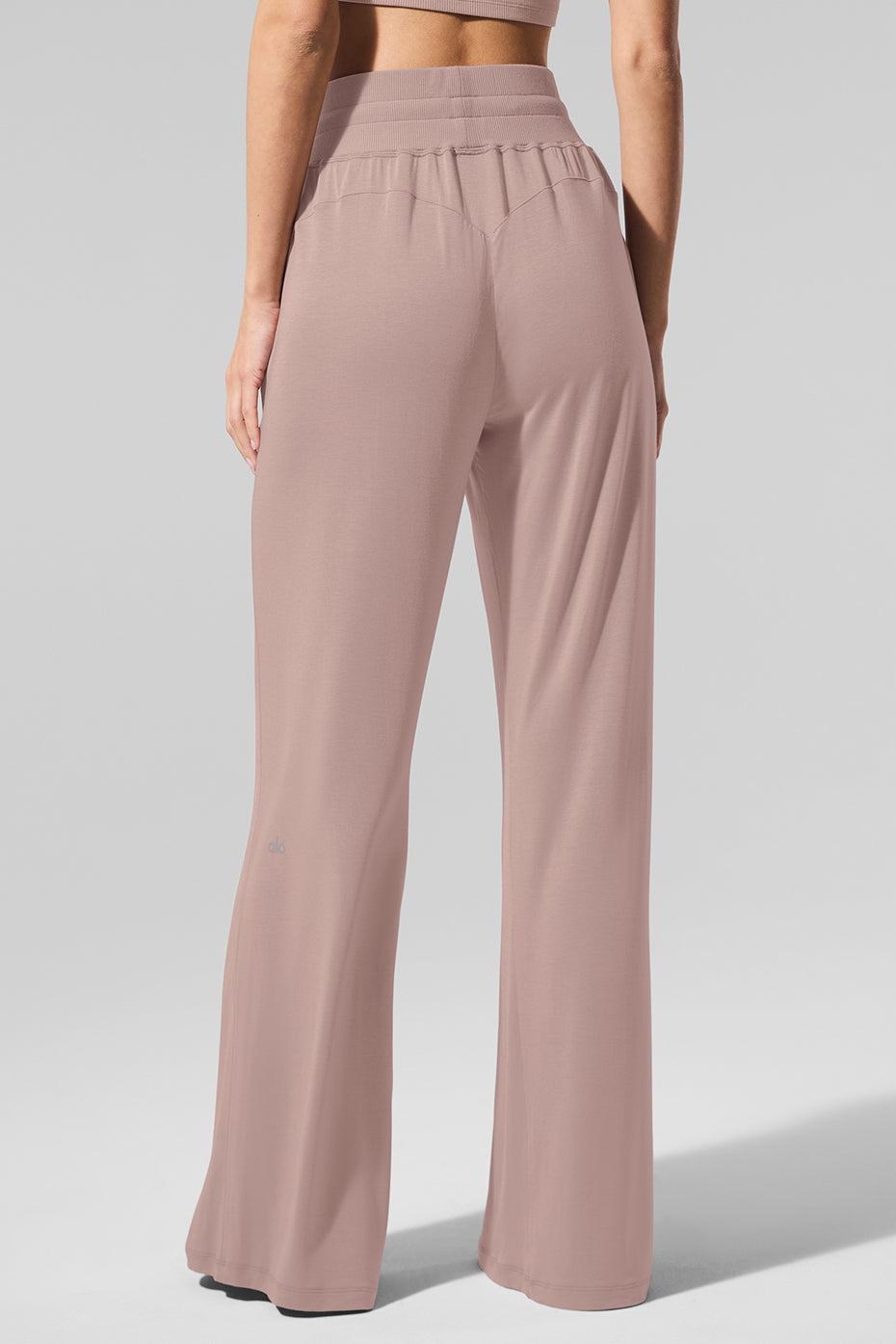 Semi — Sheer Delicate Lounge Flare Pant — Taupe