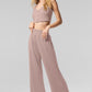 Semi — Sheer Delicate Lounge Flare Pant — Taupe