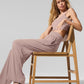 Semi — Sheer Delicate Lounge Flare Pant — Taupe