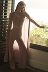 Semi — Sheer Delicate Lounge Flare Pant — Taupe