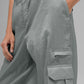 Sheer Game Time Wide Leg Jogger — Lunar Grey
