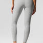 Alosoft High Rise 7/8 Better Together Leggings — Athletic Heather Grey/White