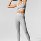 Alosoft High Rise 7/8 Better Together Leggings — Athletic Heather Grey/White