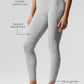 Alosoft High Rise 7/8 Better Together Leggings — Athletic Heather Grey/White