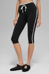 Airbrush High Rise Race Pace Capri — Black/White
