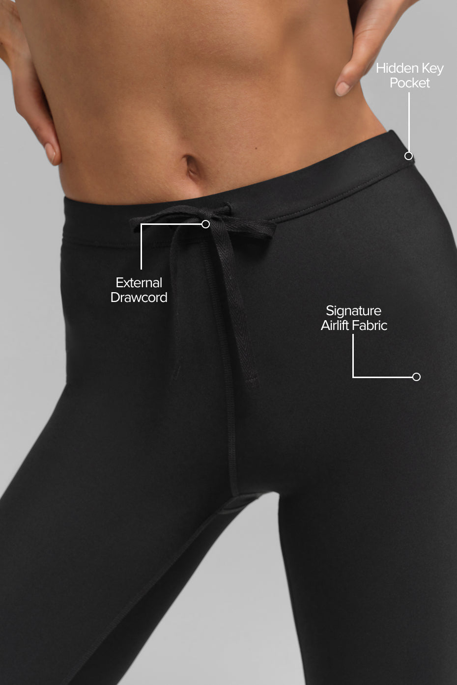 Airlift High Rise Light Speed Leggings — Black