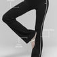 Ribbed Sweater Knit Highline Flare Pant — Black/White