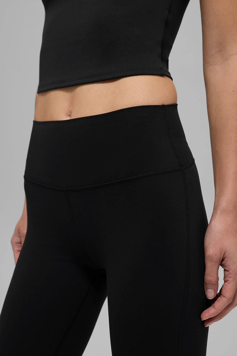 SculptSoft High Rise 7/8 Bootcut Leggings — Black