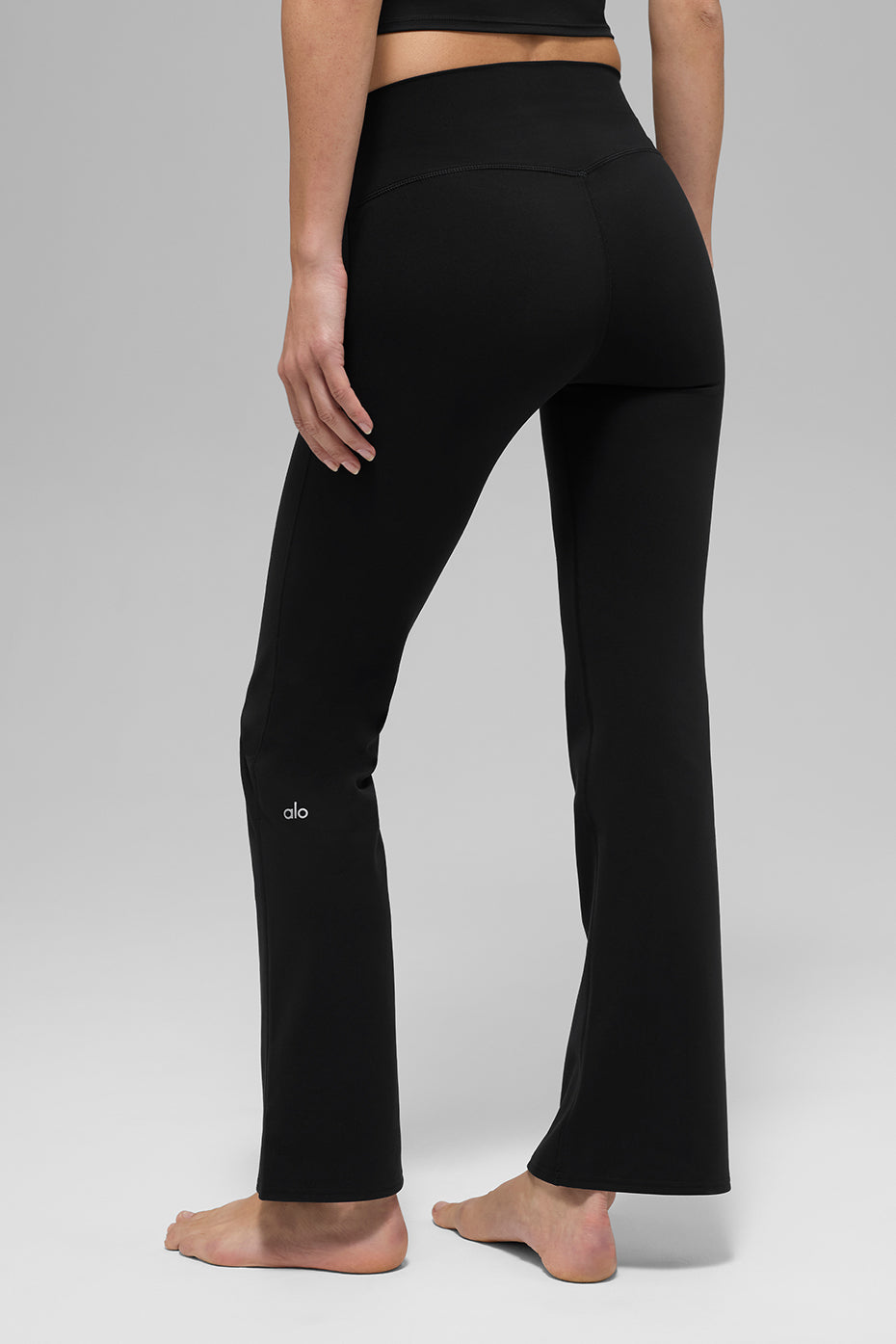 SculptSoft High Rise 7/8 Bootcut Leggings — Black