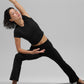 SculptSoft High Rise 7/8 Bootcut Leggings — Black