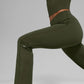 SculptSoft High Rise 7/8 Bootcut Leggings — Green Olive